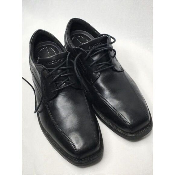 ROCKPORT Sherwood Bike Toe Oxford Leather Black Walkability Lightweight US10 main image 7
